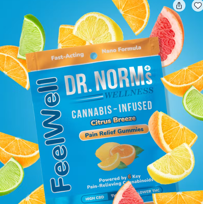 $24 | CITRUS BREEZE | PAIN RELIEF GUMMIES | DR. NORMS