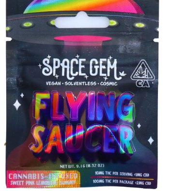 Space Gem | Sweet Pink Lemonade | 100MG Flying  Saucer