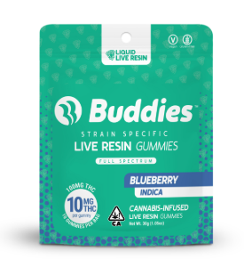 Buddies | Blueberry | 100MG Live Resin