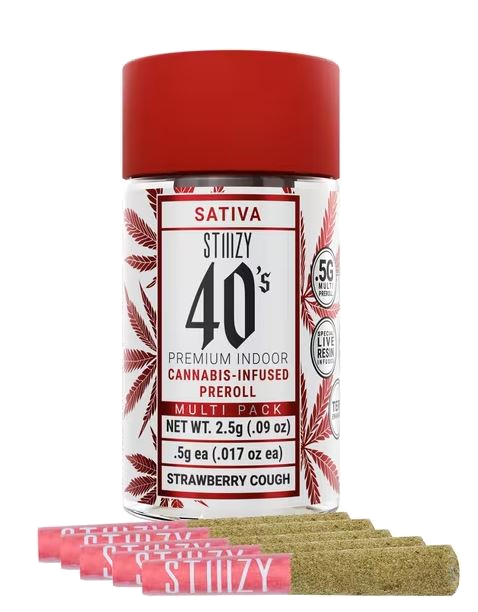 Infused 40'S Strawberry Cough Pre Roll 5 Pk 2.5G