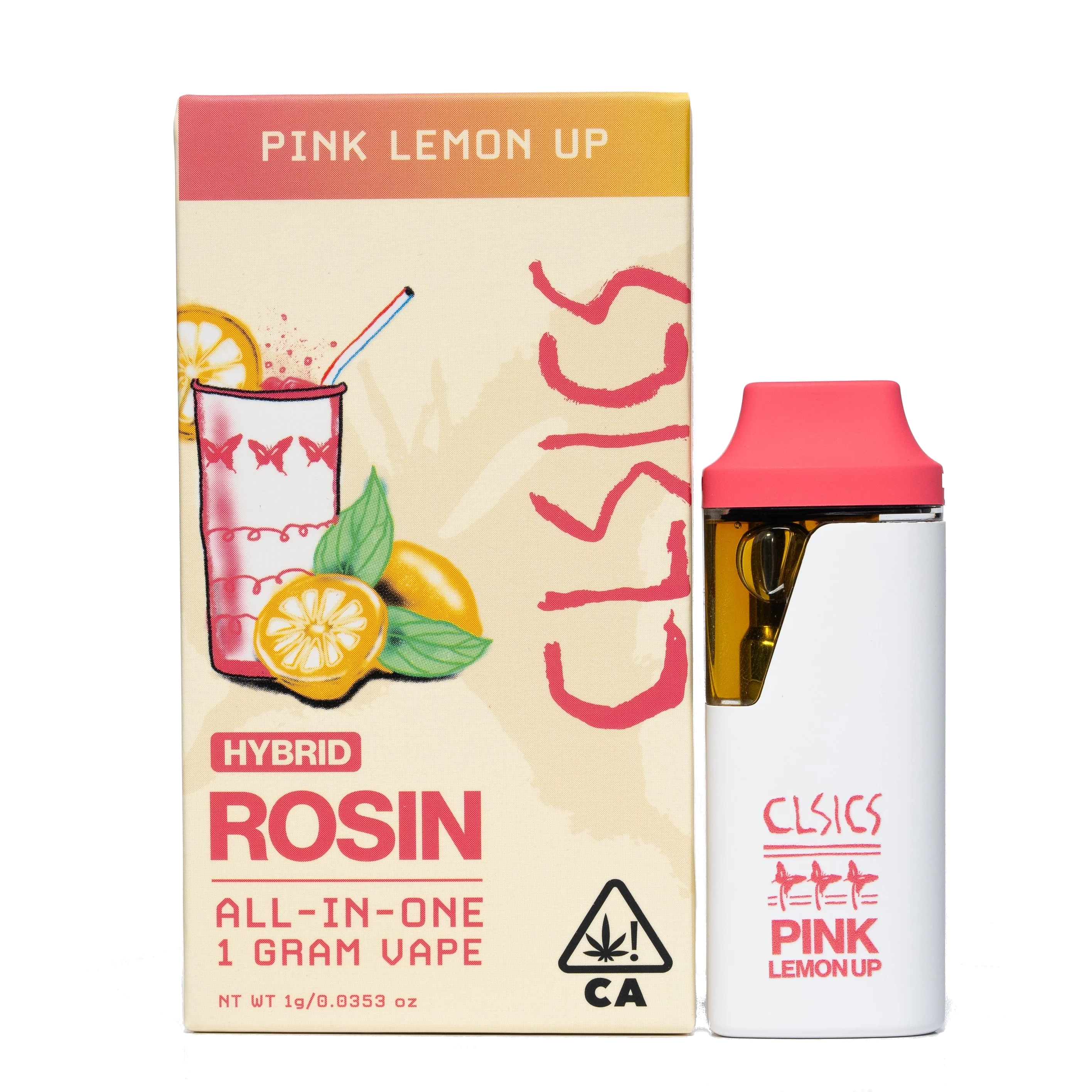 Pink Lemon Up Live Rosin 1G Aio Vape