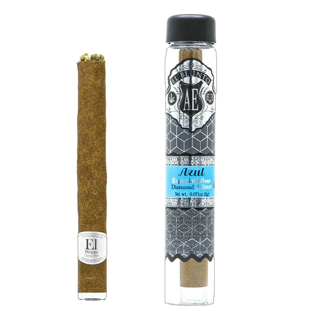 Silver Diamond Blunt 1.65G Indica Azul