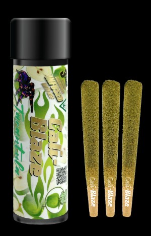 Cali Blaze | Green Apple | 1G Tarantula Joint 3-PACK