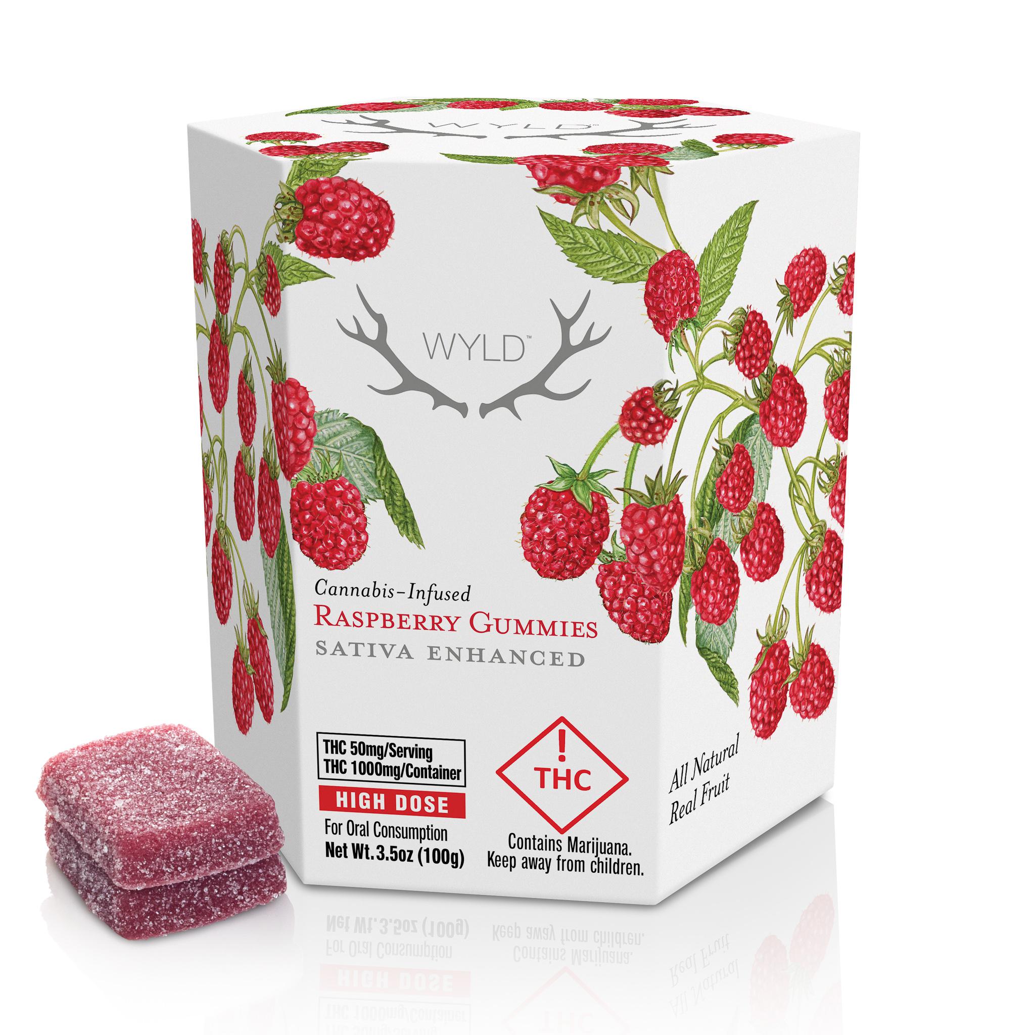RASPBERRY SATIVA ENHANCED GUMMIES | 1000MG THC