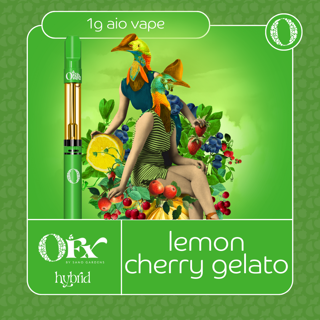 Orchard Fx | Lemon Cherry Gelato | 1G Flavored Distillate Disposable