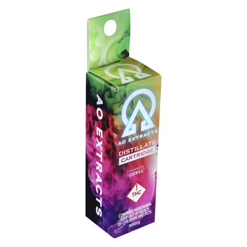 Ao Extracts | Bubblegum | 1G Flavored Distillate Cartridge