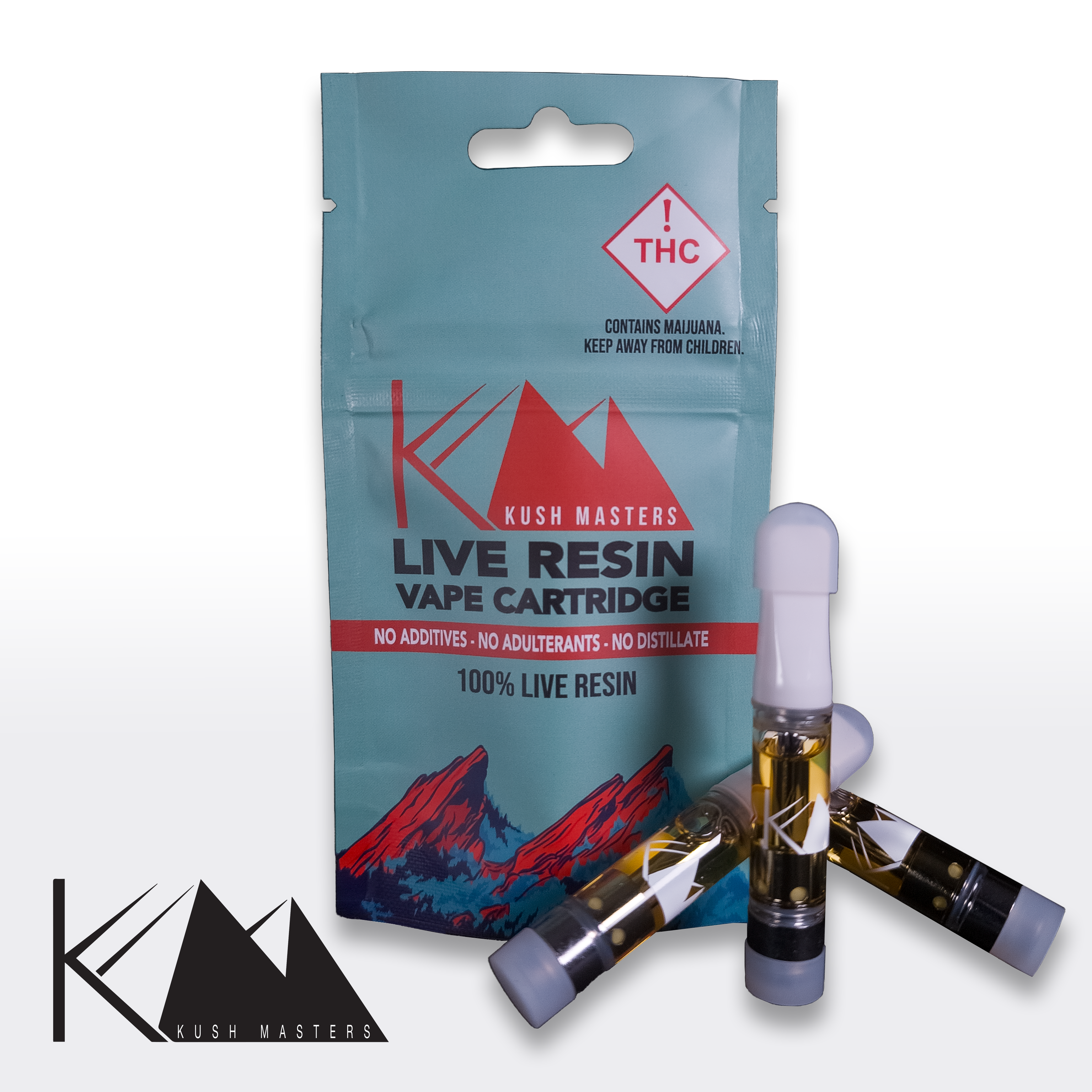 Kushmasters | Orange Blamo | 1G Live Resin Cartridge