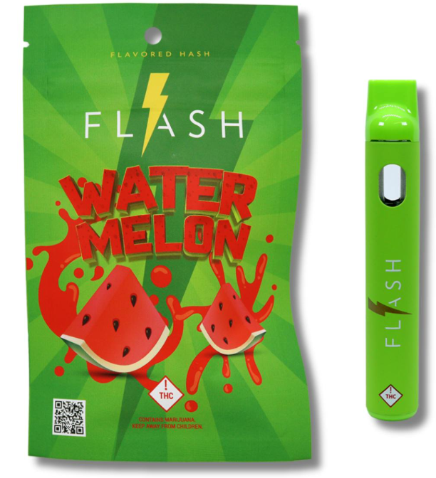 Flash | Watermelon Bubble Gum | 1G Flavored Rosin + Distillate Disposable