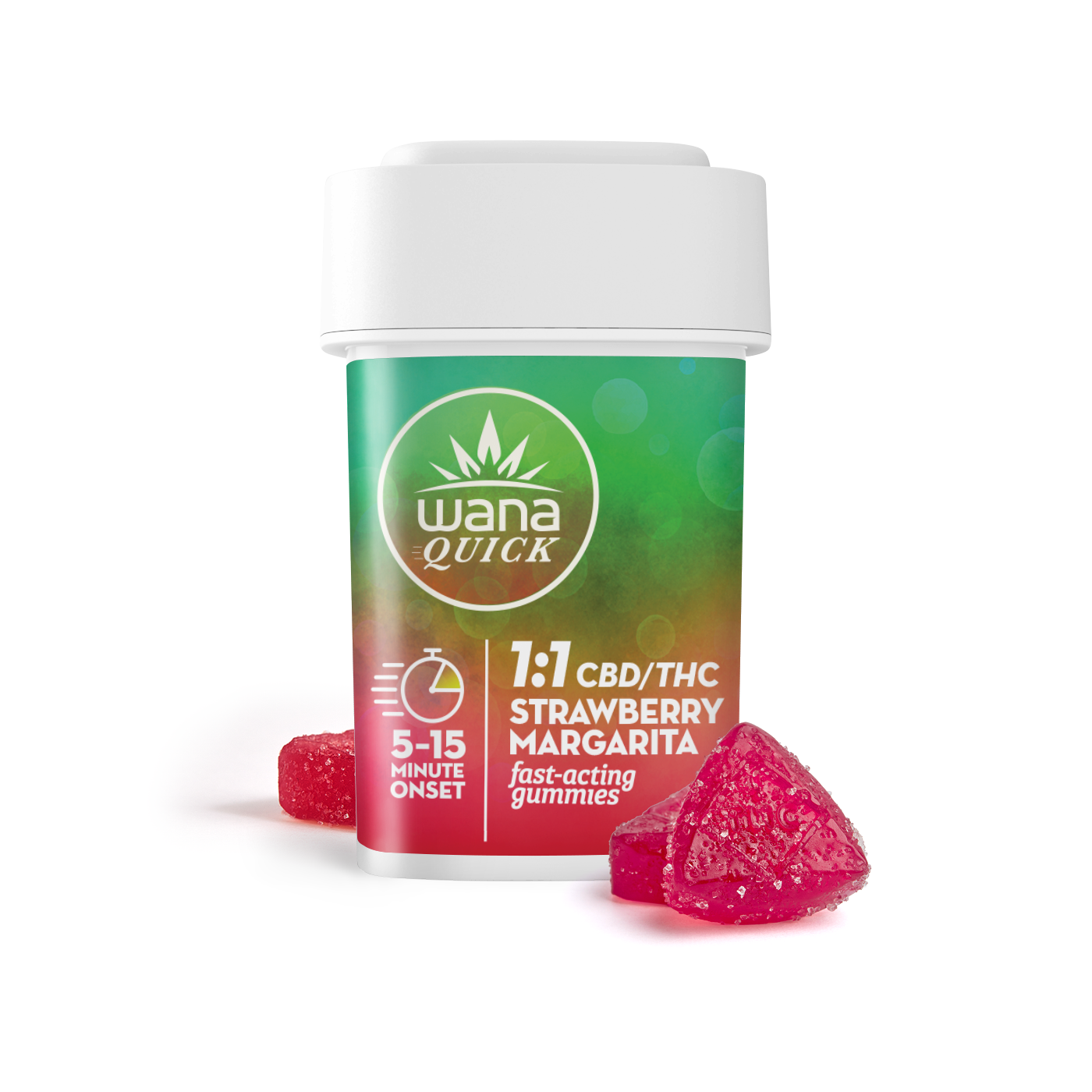 Wana Quick | Strawberry Margarita | 1:1 THC/CBD 5MG 20 Pack