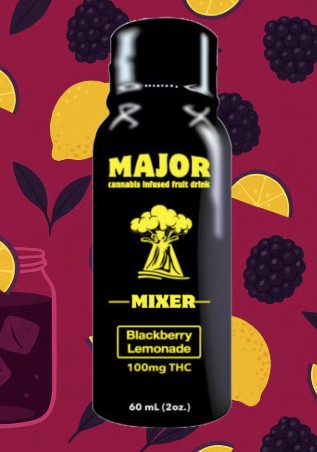 Major | Blackberry Lemonade | 100MG THC Fruit Drink