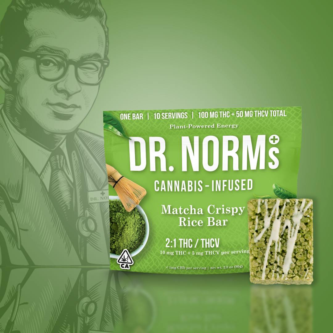 DR. NORM'S 2:1 THCV RICE KRISPIE TREAT - MATCHA