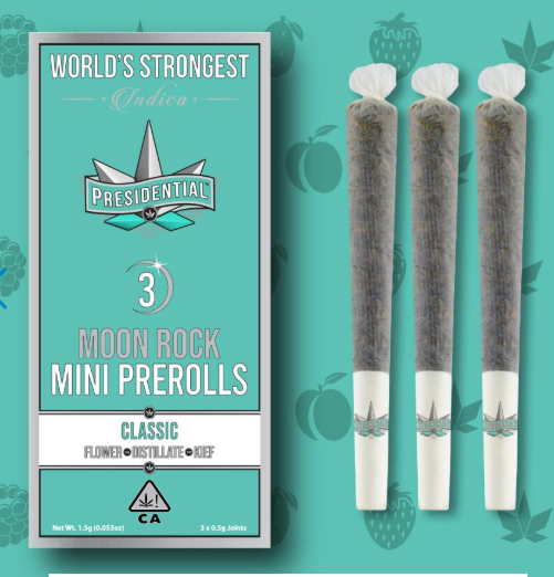 PRESIDENTIAL .5G X 3 INFUSED PREROLL PACK - CLASSIC