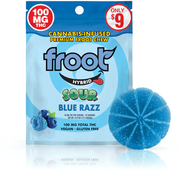 FROOT 100MG SINGLE GUMMY - SOUR BLUE RAZZ
