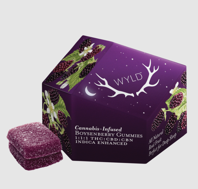 WYLD THC:CBD:CBN GUMMIES - BOYSENBERRY 1:1:1