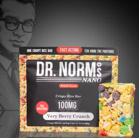 DR. NORM'S 100MG KRISPY TREAT - VERY BERRY CRUNCH
