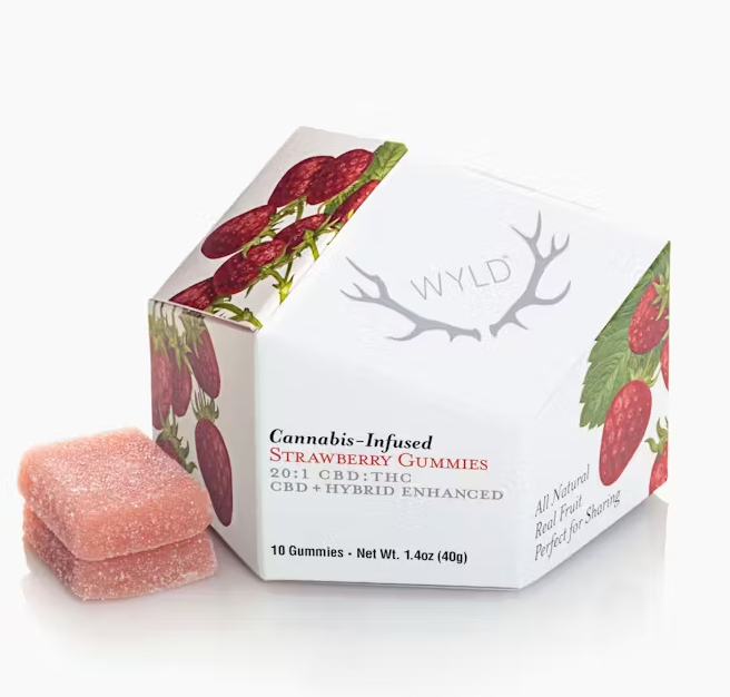 WYLD 20:1 THC:CBD GUMMIES - STRAWBERRY