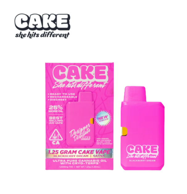 CAKE 1.25G DISPOSABLE - BLACKBERRY DREAM