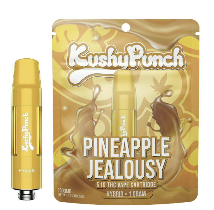 KUSHY PUNCH 1G CARTRIDGE - HYBRID PINEAPPLE JEALOUSY