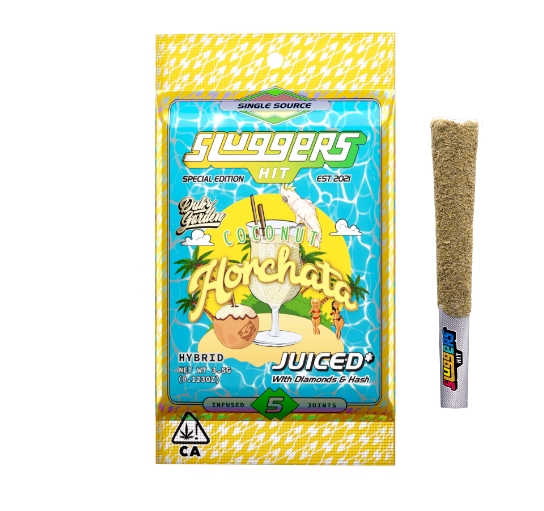 SLUGGERS X DUBZ GARDEN .7G X 5 INFUSED PREROLL PACK - COCONUT HORCHATA