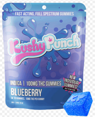 Kushy Punch 100 Mg    Indica Blueberry