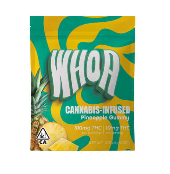 WHOA 100MG GUMMY BITE - PINEAPPLE