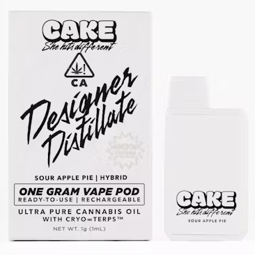 CAKE 1.25G DISPOSABLE - SOUR APPLE PIE