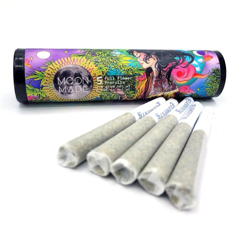 5 PACK GRAPE FOG PREROLLS BY MOON MADE FARMS