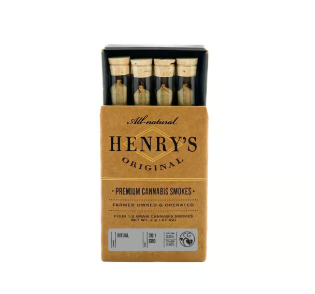 4 PACK 10:1 CBD:THC RITUAL PREROLLS BY HENRY'S ORIGINAL