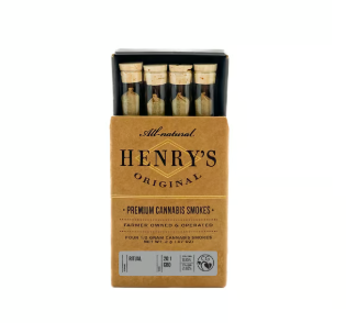 4 Pack 10:1 CBD:THC Ritual Prerolls By Henry'S Original