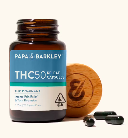 20 CT THC 50 THC RICH RELEAF CAPSULES BY PAPA & BARKLEY