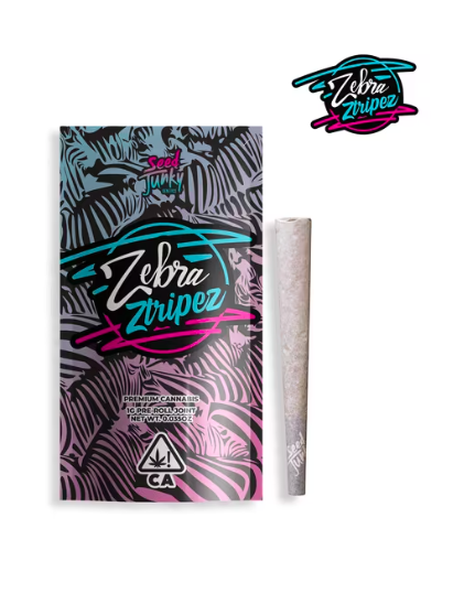 ZEBRA ZTRIPES 1 GRAM PREROLL BY SEED JUNKY