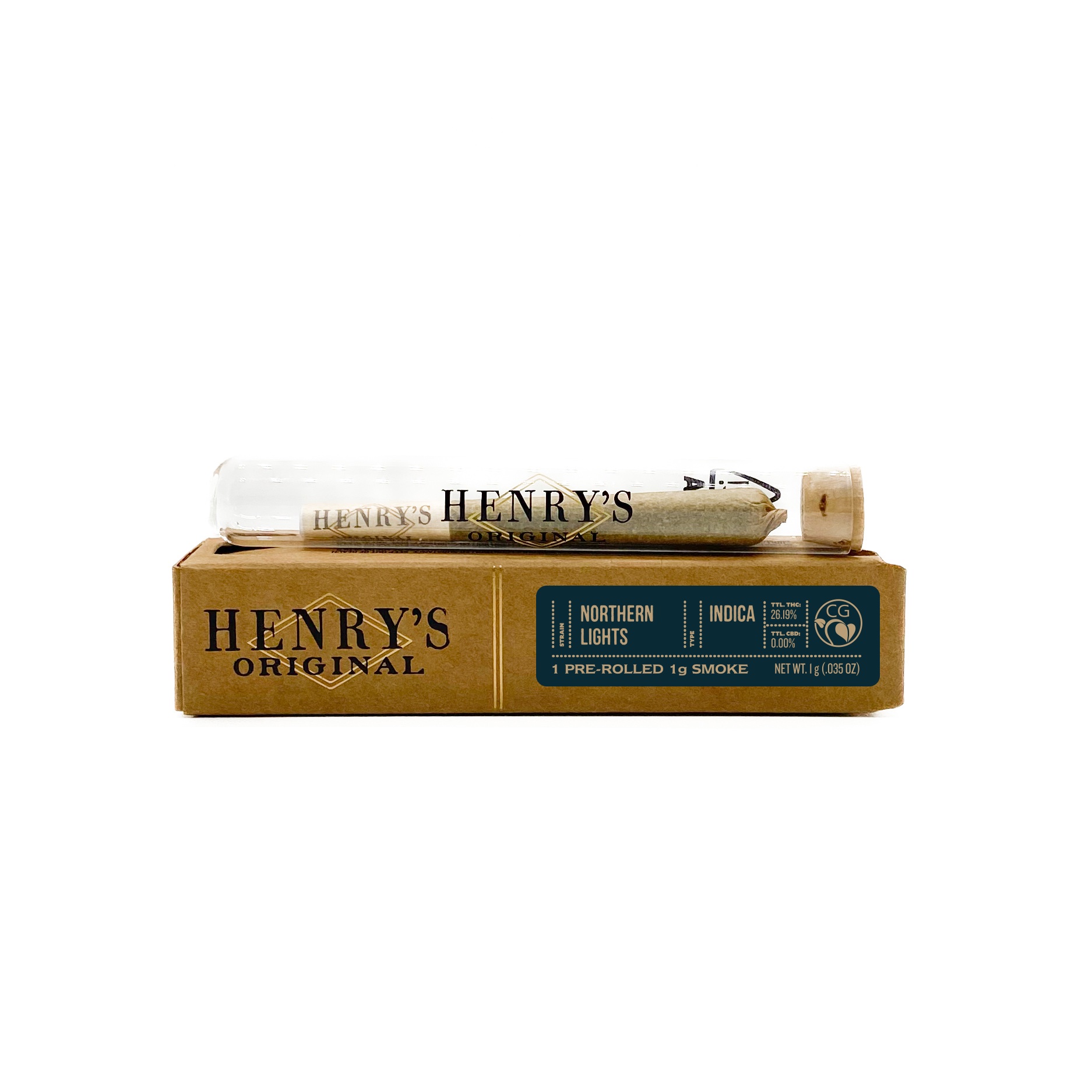 NORTHERN LIGHTS  1G PREROLL BY HENRY'S ORIGINAL