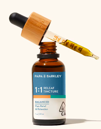15 ML| 1:1 RELEAF TINCTURE | BALANCED|  BY PAPA & BARKLEY