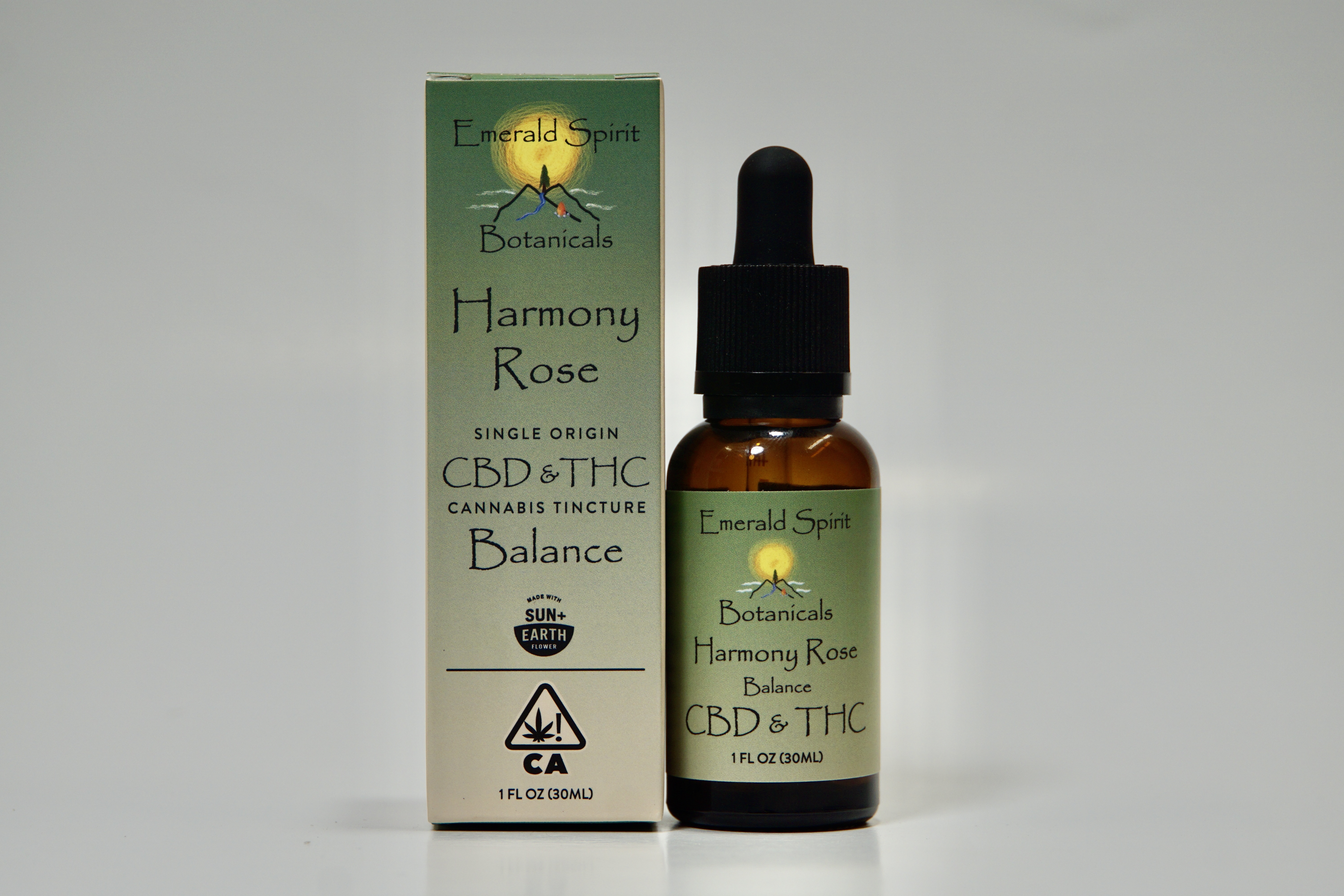 30ML |1:1 CBD:THC| HARMONY ROSE BALANCE TINCTURE BY EMERALD SPIRIT BOTANICALS