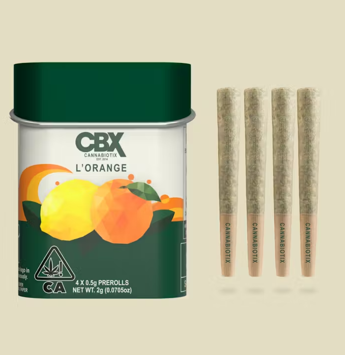 L'orange 0.5G Preroll 4 Pack