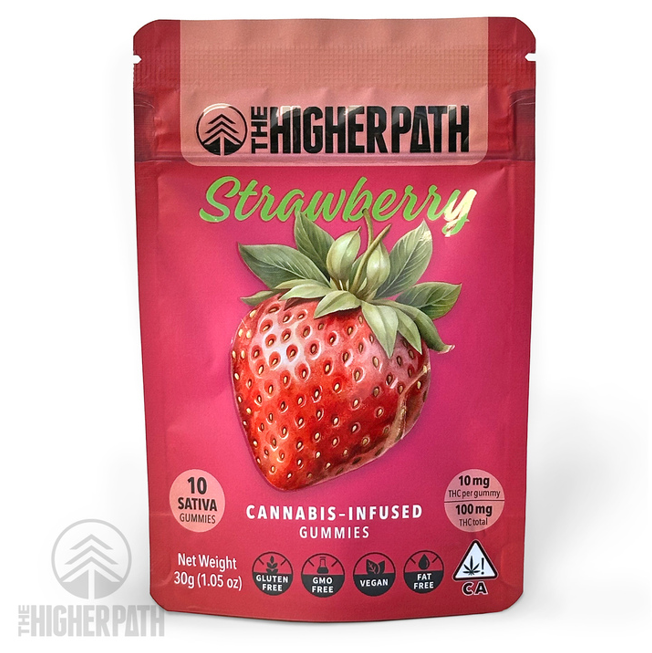 $16 Strawberry 10MG Gummy 10-PACK