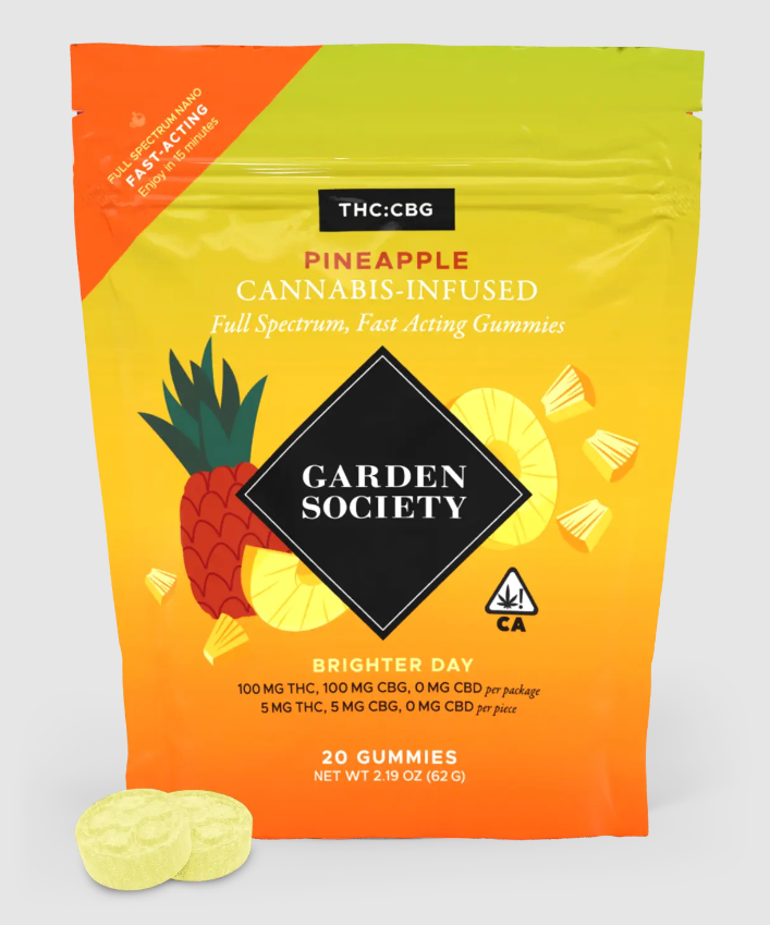 Brighter Day Gummies - 20 Pack (pineapple 1:1 CBG)