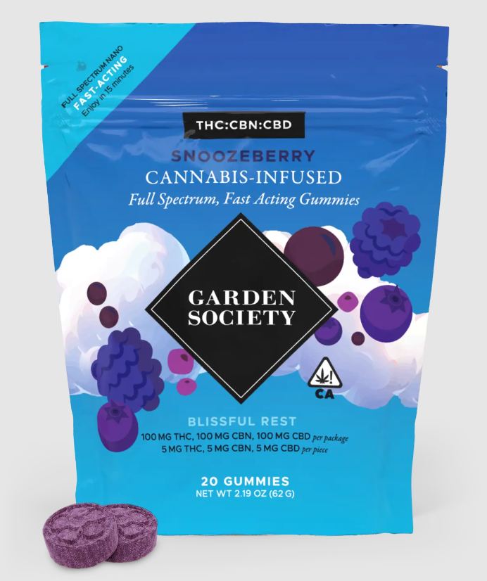 Blissful Rest Gummies - 20 Pack (snoozeberry 1:1:1 CBD CBN)