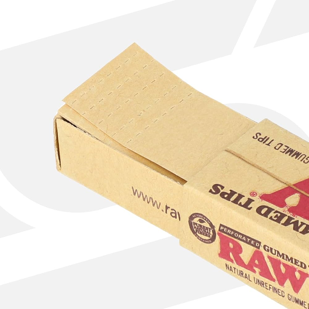 Raw Perforated Gummed Tips 33 Count