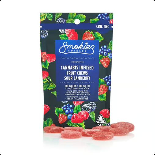 1:1 CBN Sour Jamberry Gummies
