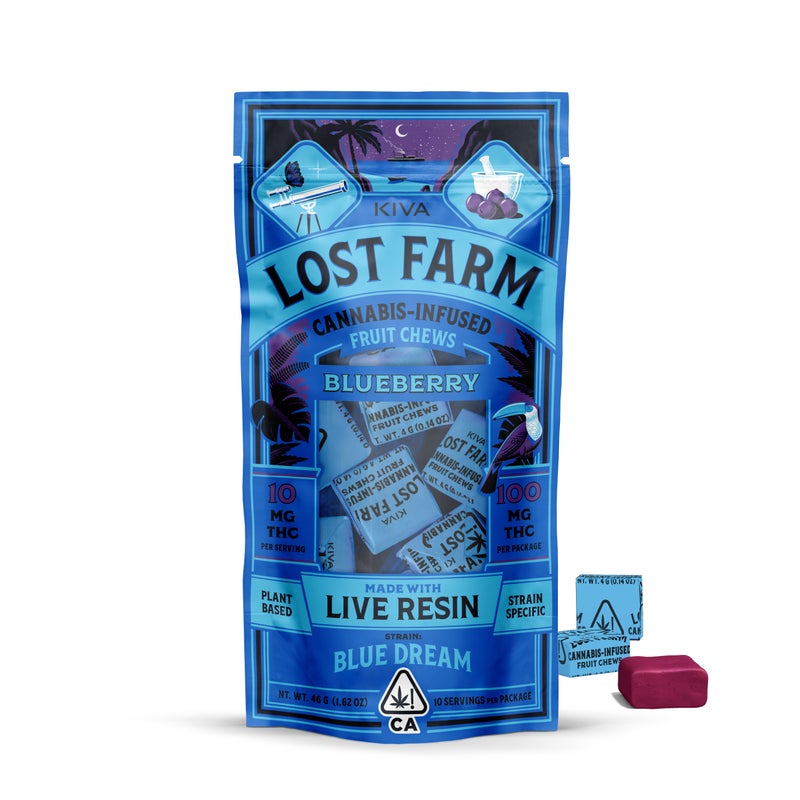 Blueberry Blue Dream 10 Pack Lost Farm Chews