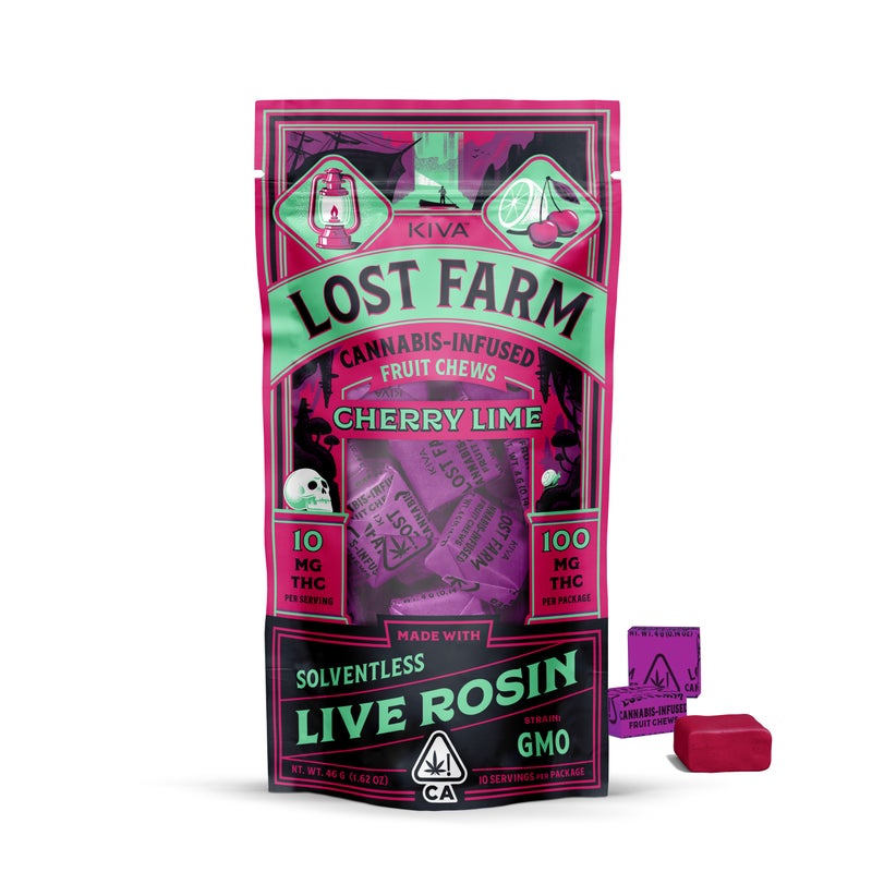 Cherry Lime Gmo Rosin 10 Pack  Lost Farm Chews
