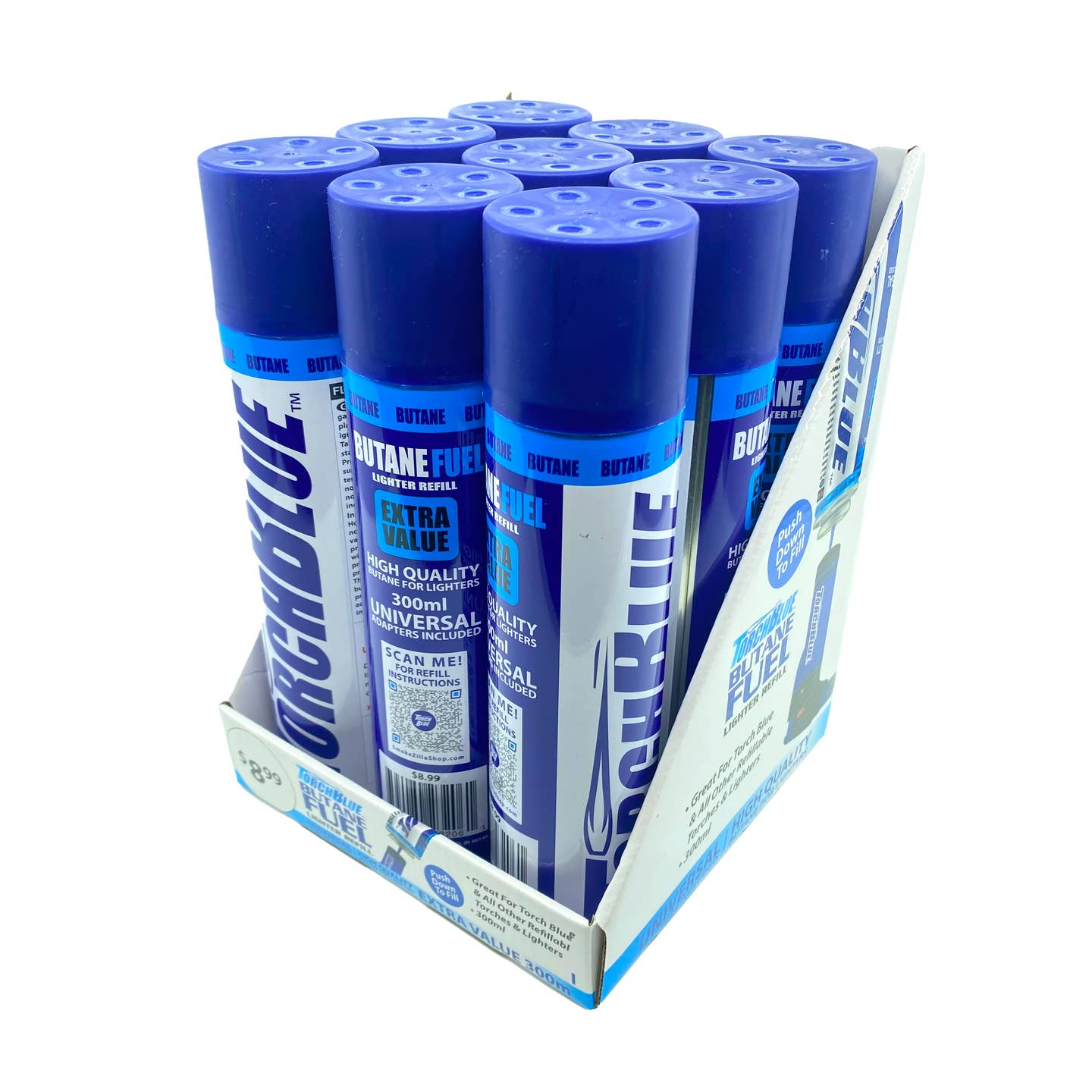Torch Blue Butane Lighter Fluid 300ML