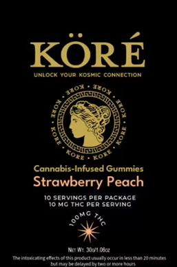 Strawberry Peach 100MG Gummies