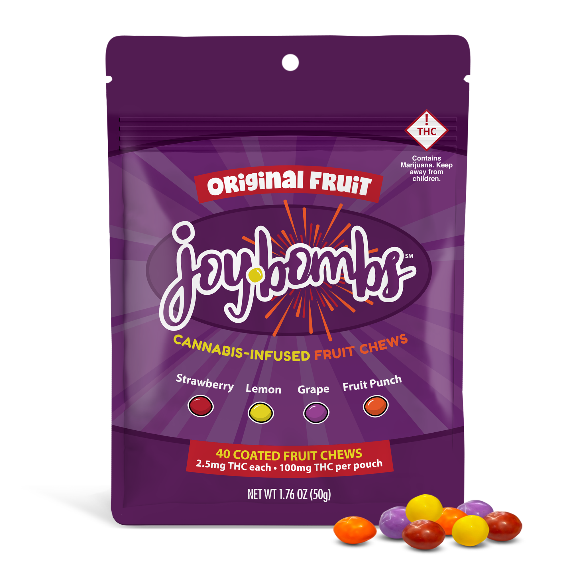 Joybombs  Original Fruit  40PC/100MG