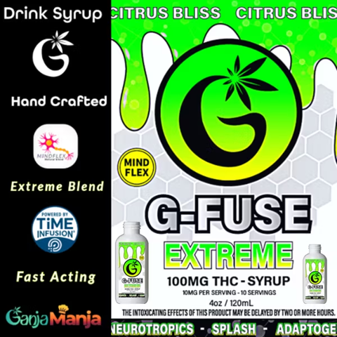 Extreme Citrus Bliss 100MG THC Syrup