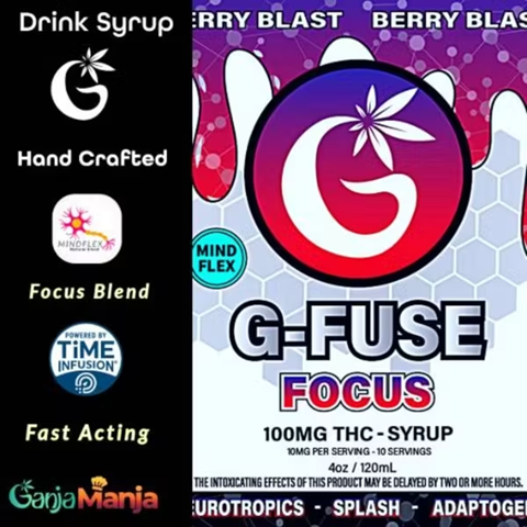 Berry Blast Focus 100MG THC Syrup