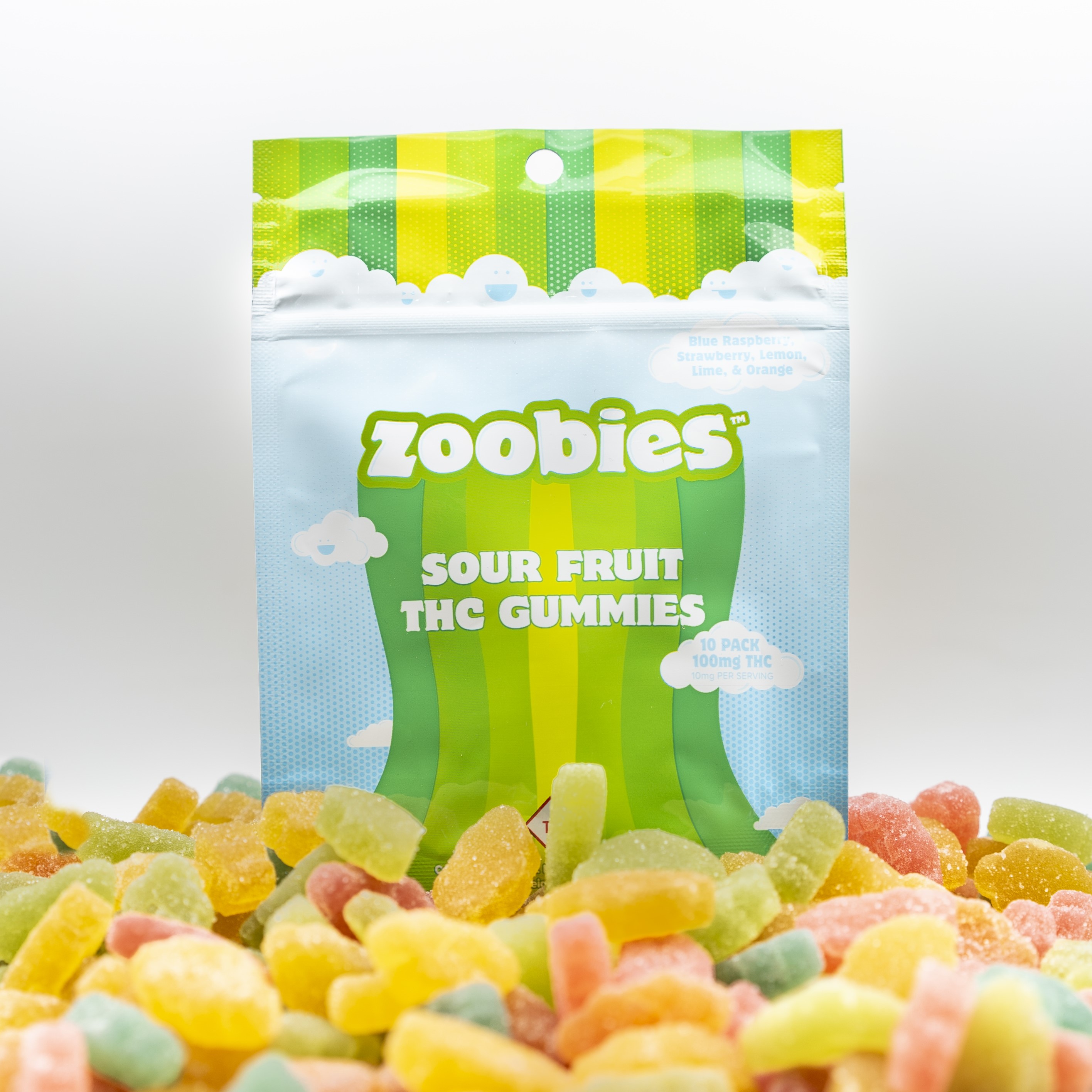 Sour Fruit Soft Chews 10PK/10MG