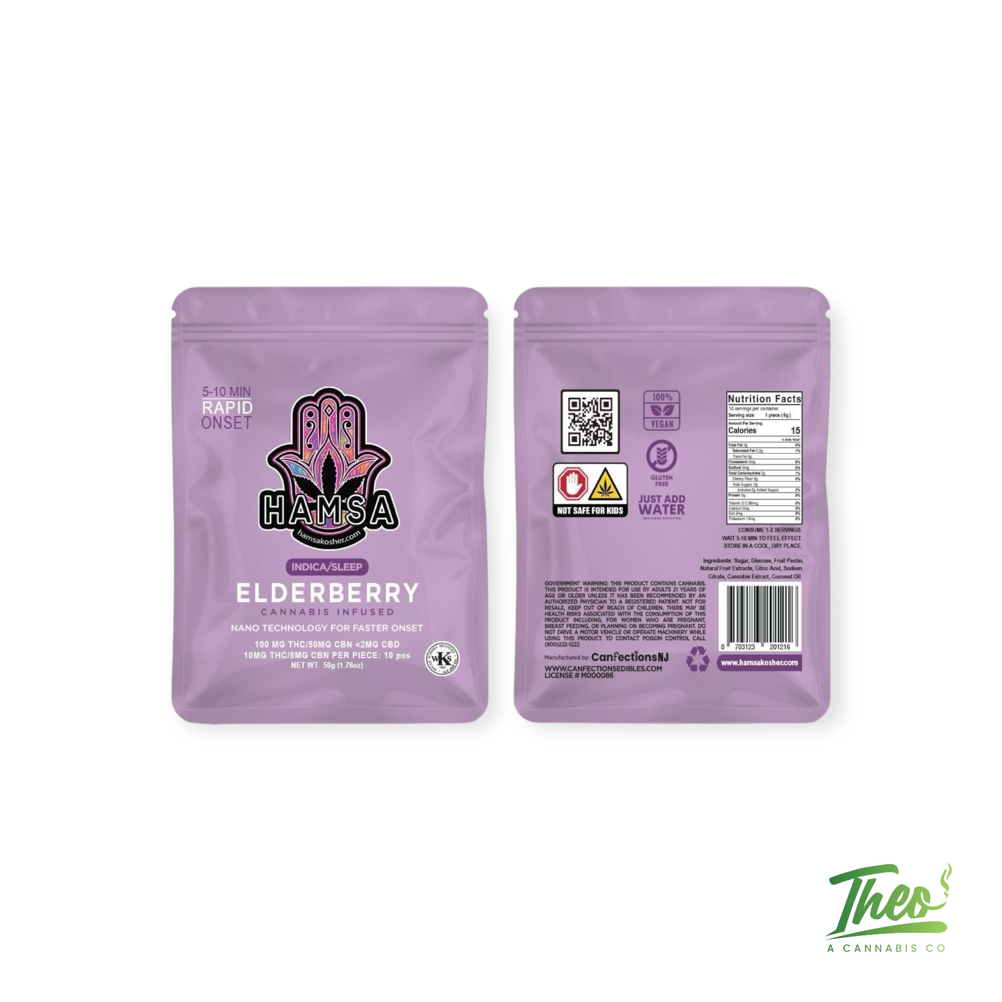 Nano Elderberry 2:1 THC:CBN 100MG