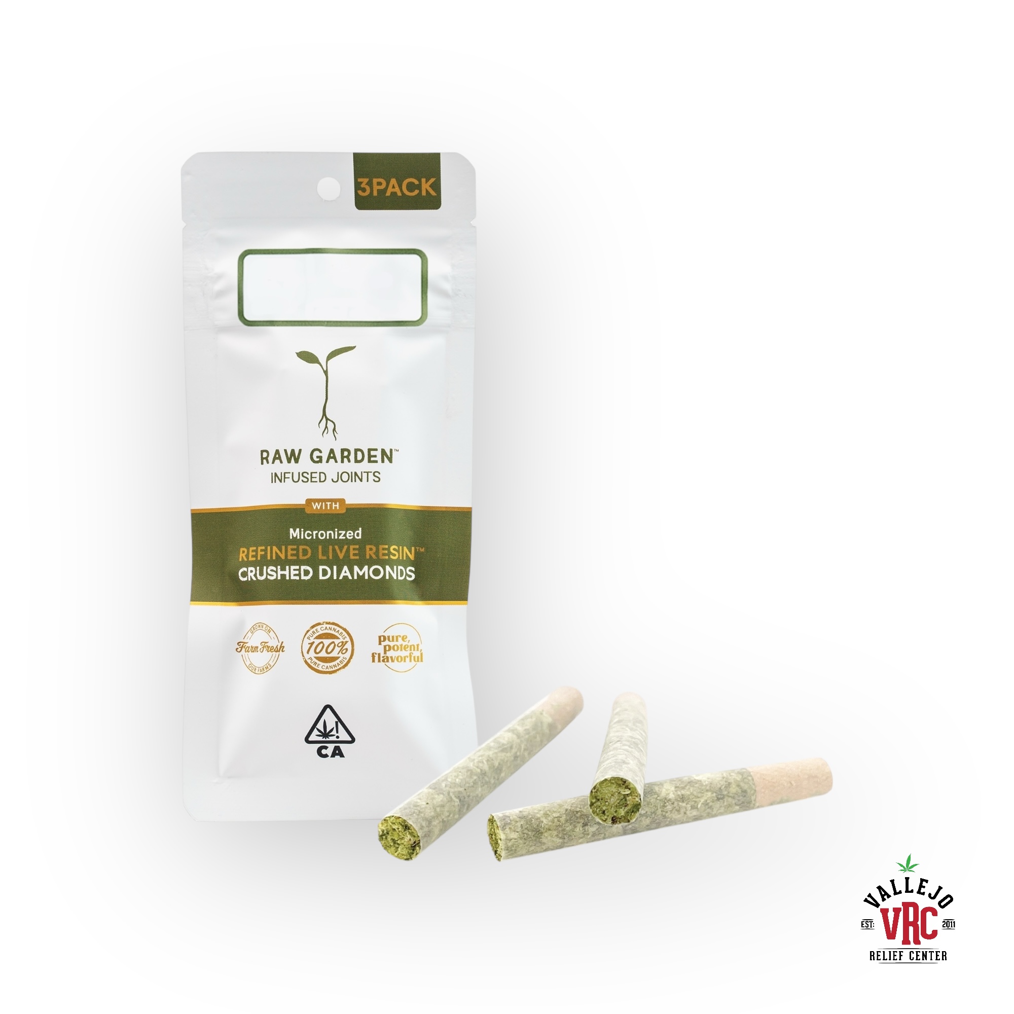 Frosted Zinn .5g 3PK Diamond